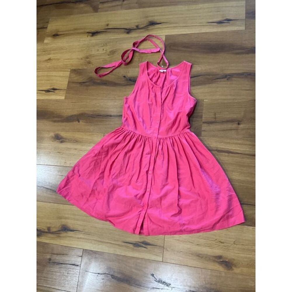 Gap Sleeveless Fit and Flare Button Down Belted Stripe Dress NWOT 4